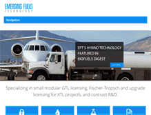 Tablet Screenshot of emergingfuels.com